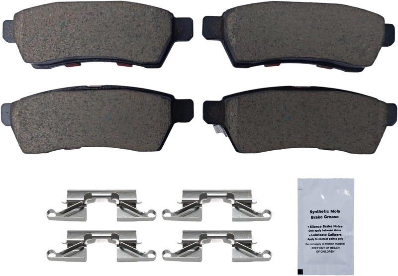 HUSCH D1100 Rear Ceramic Brake Pads Kit Fit For Nissan Frontier 2005-2021, For Suzuki Equator 2009-2012 - Image 2